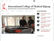 Tablet Screenshot of medicalqigong.org